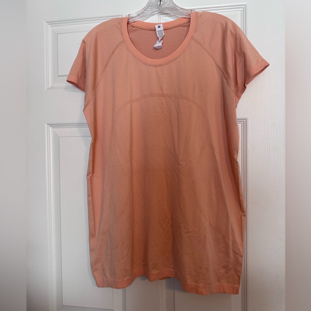 Lululemon Athletica Coral Short Sleeve Tee